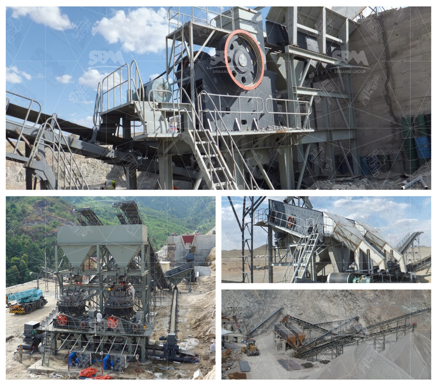 crusher plant for building material production