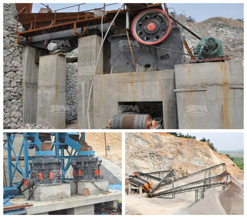 crusher plant for building material production