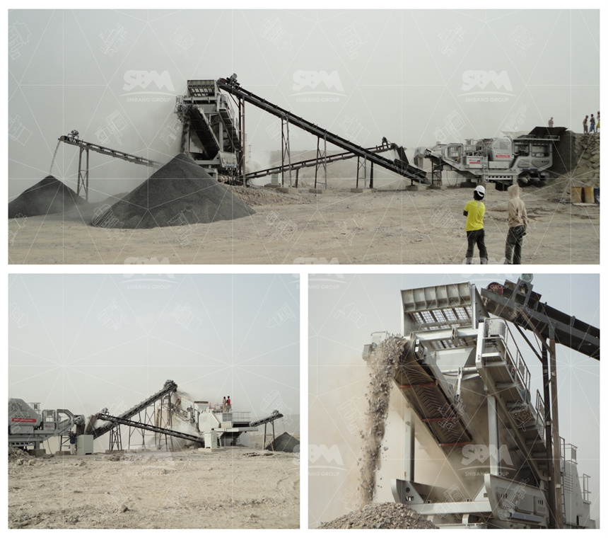 crusher plant for building material production