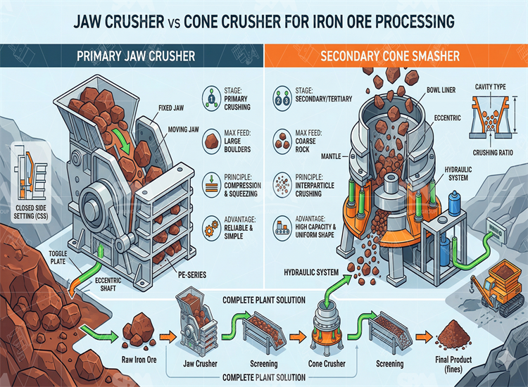 Iron Rock Refining: Jaw Breaker vs Cone Smasher