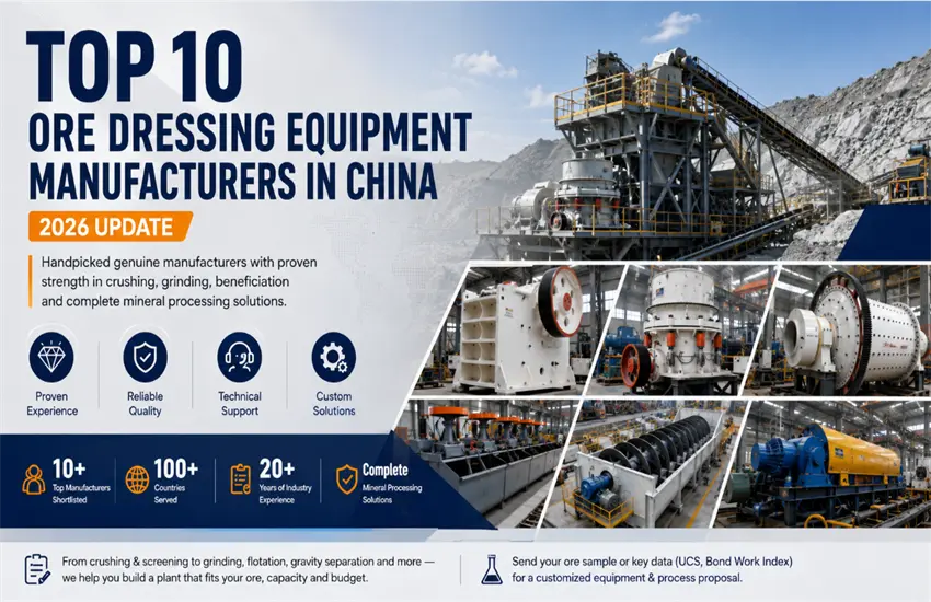 Top 10 Ore Dressing Equipment Manufacturers in China (2026 Update)